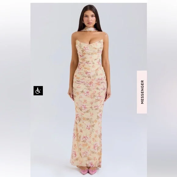 CASSIDY

HONEYFLOWER PRINT FLUTED HEM MAXI SKIRt and CORSET - Picture 2 of 7